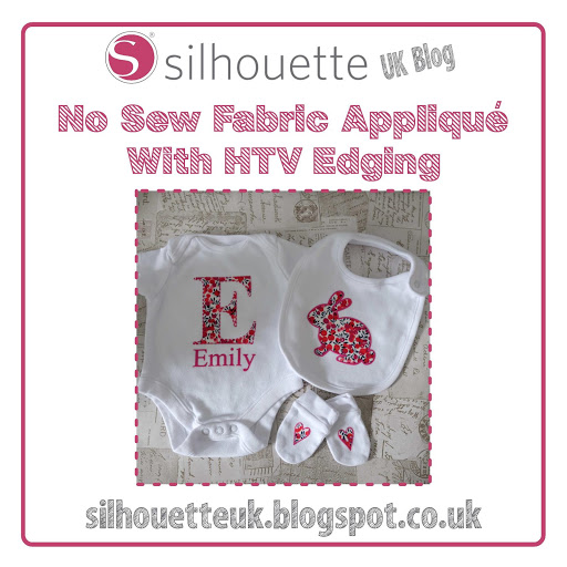 Tutorial for No Sew Fabric Applique with HTV Edging from Silhouette UK Blog