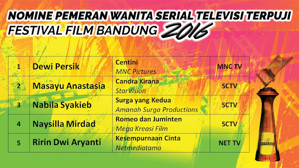 Daftar Lengkap Pemenang Festival Film Bandung Ke-29 Tahun 2016