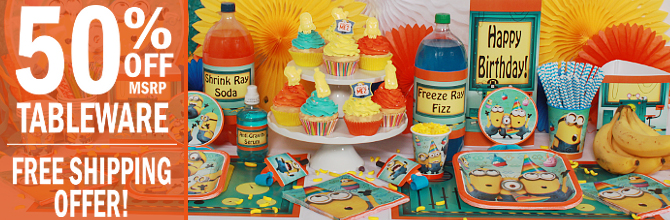 I Love Kawaii Despicable Me Party Supplies