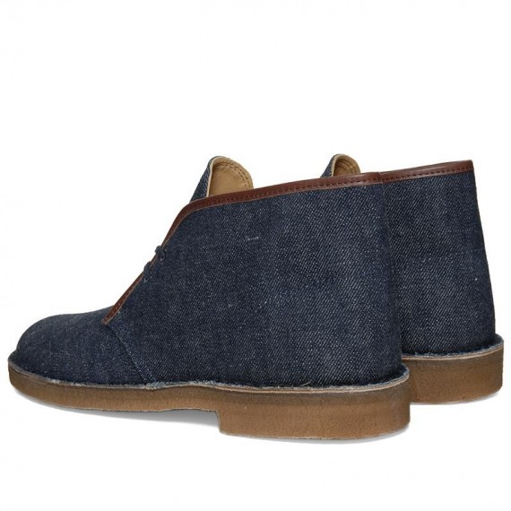 100realjuice WAREHOUSE x Clarks Originals Denim Desert Boots