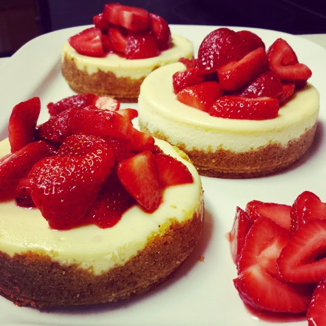Blog As You Bake Mini Cheesecakes With Macerated Strawberries