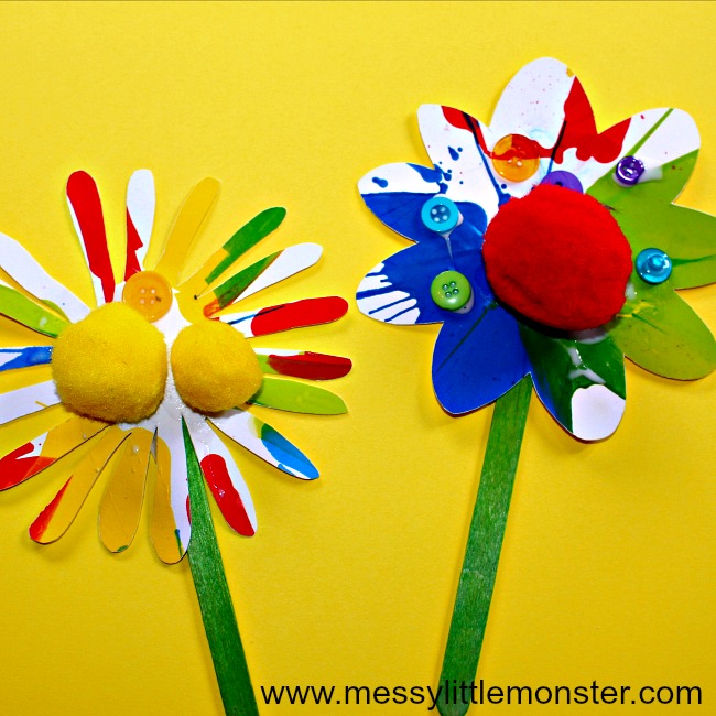 An Easy Flower Craft For Kids Using The Fun Spin Art Painting Technique Toddlers And An Easy Flower Craft For Kids Using The Fun Spin Art Painting Technique Toddlers And