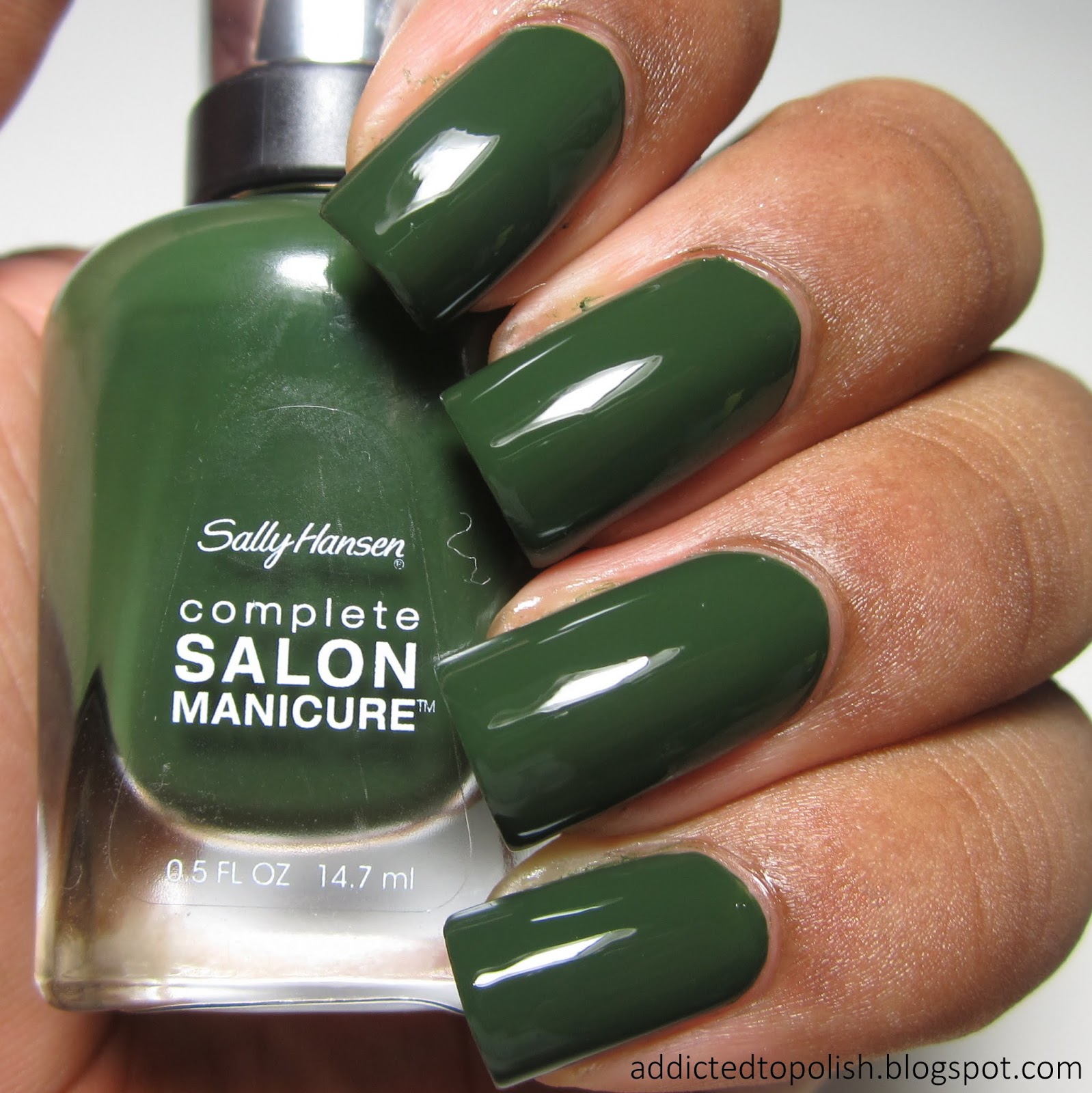 Addicted to Polish Sally Hansen Complete Salon Manicure Ever Green