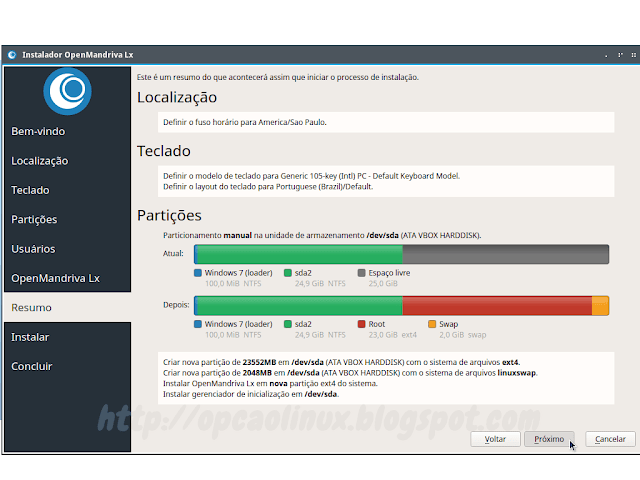 Resumo das alterações a serem realizadas no seu computador Resumo das alterações a serem realizadas no seu computador