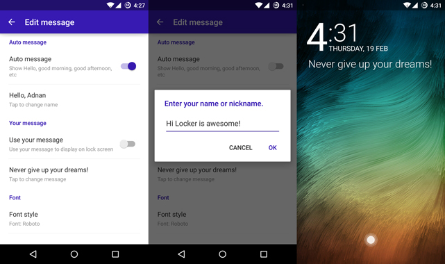 Cara mempercantik Lockscreen Android menggunakan Hi Locker