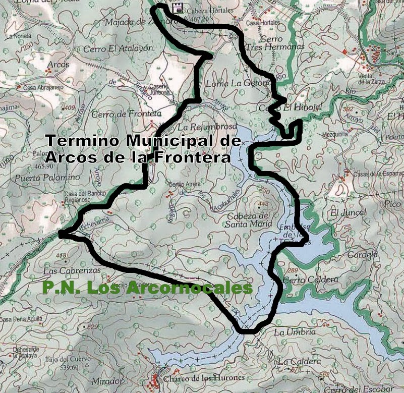 Mapa De Arcos De La Frontera Mapa De Arcos De La Frontera