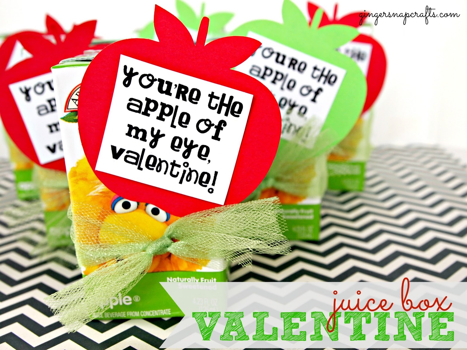 Ginger Snap Crafts Apple Of My Eye juice Box Valentine 7 More Cheesy Valentine Ideas Ginger Snap Crafts Apple Of My Eye juice Box Valentine 7 More Cheesy Valentine Ideas