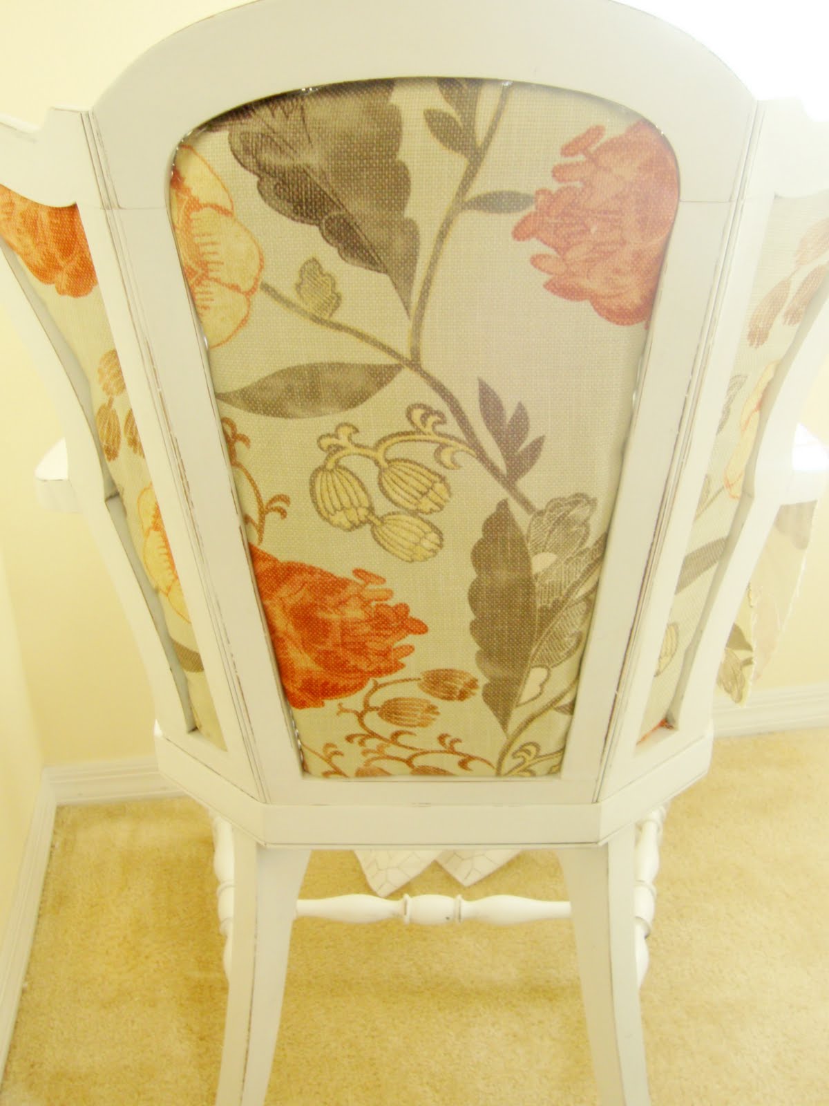 Sugar and Spackle Before & After DIY Upholstered CaneBack Chair