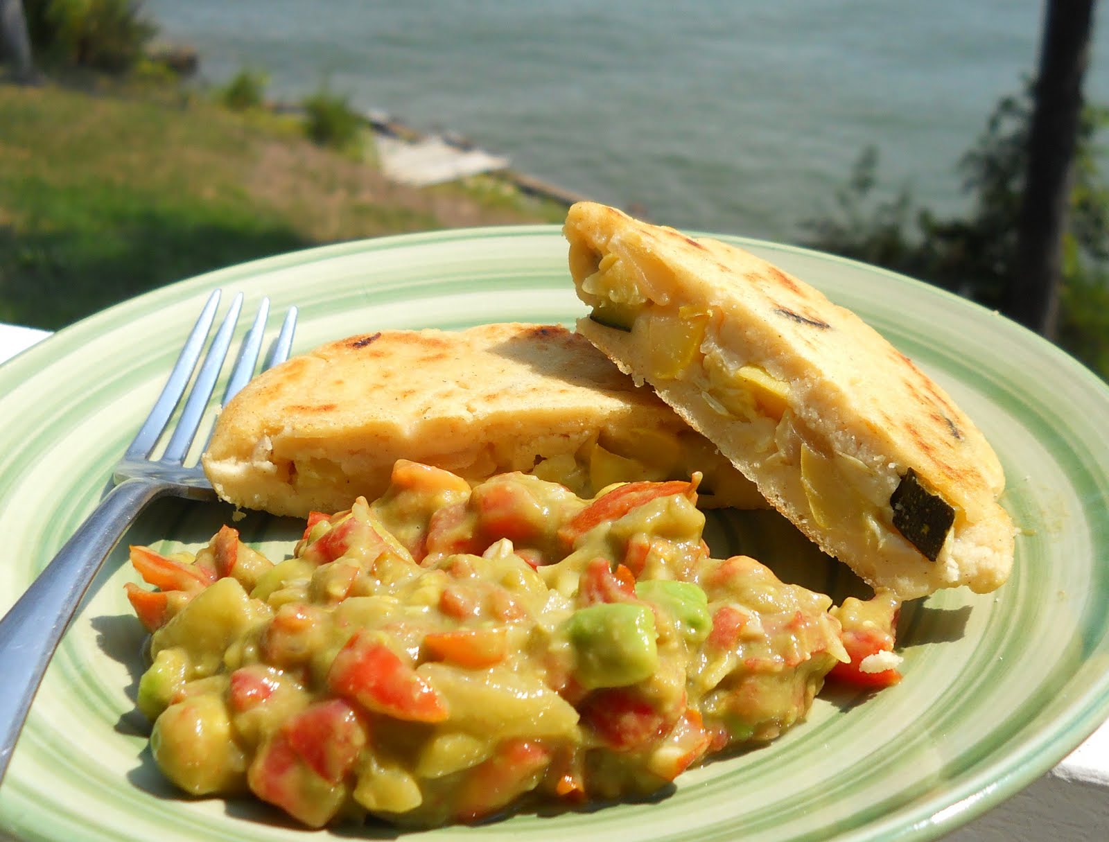 The Vegan Home Chef Pupusas with Spicy BeerandLime Roasted Summer Squash