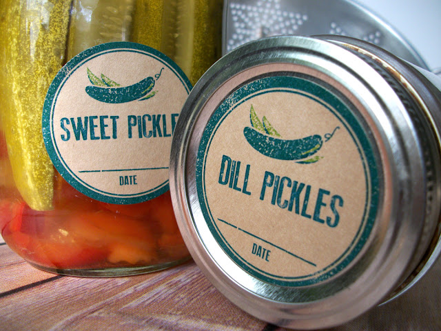 pickle canning labels
