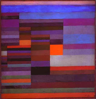 Paul Klee painting - Fire in the Evening