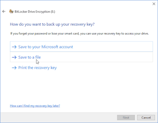Sử dụng BitLocker trong Windows 10 mã hóa các phân vùng ổ đĩa và các thiết bị lưu trữ gắn ngoài