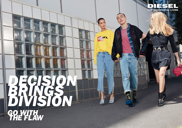 TECHNO POP: DIESEL SS18 AD CAMPAIGN - GO WITH THE FLAW