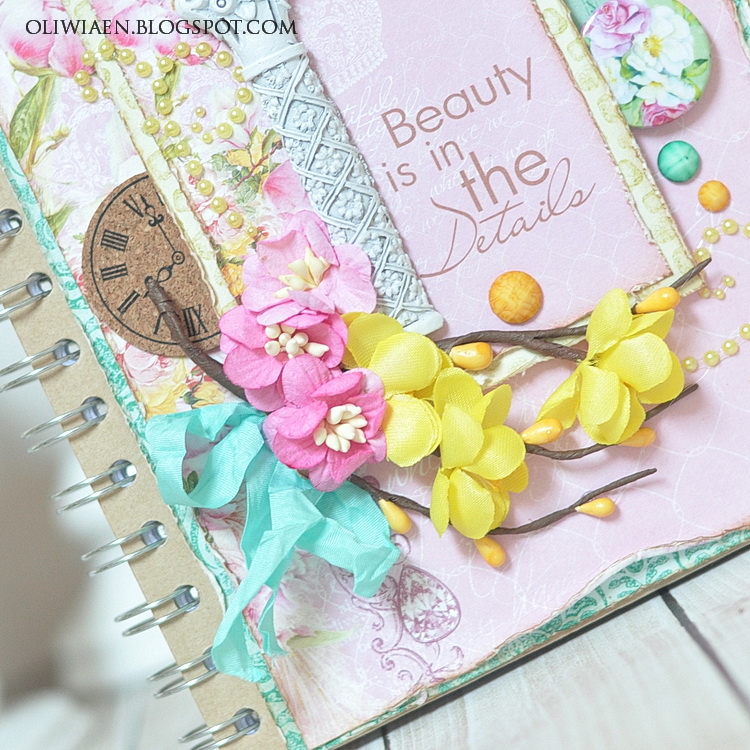 CraftHobby Oliwiaen: Wiosenny notes / Spring Notebook