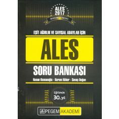 Pegem Yayınları ALES Eşit Ağırlık ve Sayısal Adaylar İçin Soru Bankası (2017) Pegem Yayınları ALES Eşit Ağırlık ve Sayısal Adaylar İçin Soru Bankası (2017)