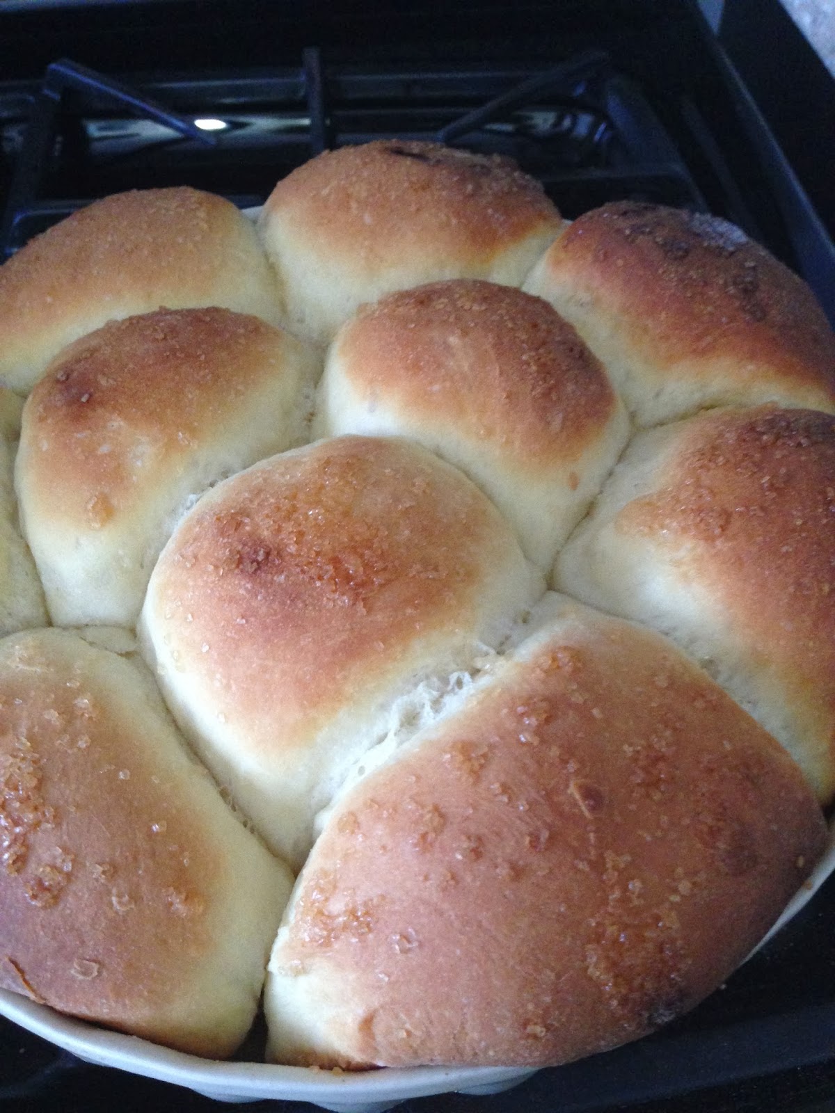Grandma Larry's kitchen Honey yeast rolls