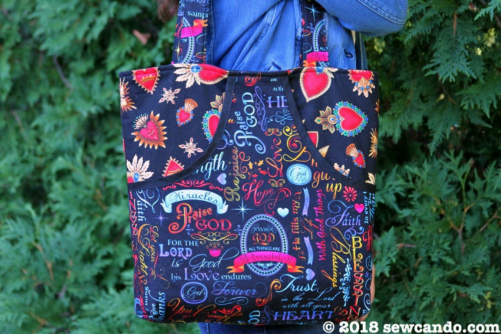 How to Transform a Branded Bag into a Cute Pocket Tote {A No-Sew Tutorial}