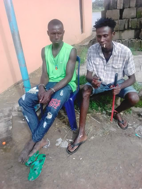 Notorious criminal "Ferekemebaghe" nabbed in Bayelsa after attacking a man with hand saw (photos)
