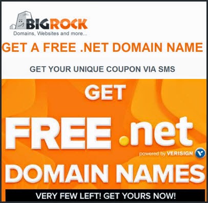 Get free .net domain for one year