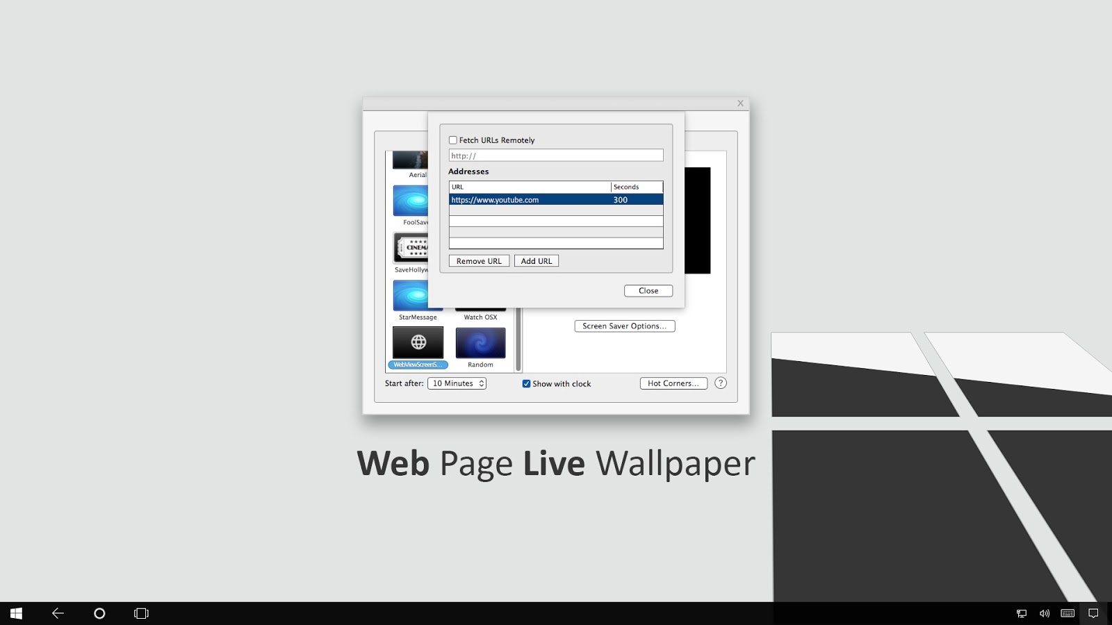 How To Set A page As Screensaver In Windows 10 ToBe