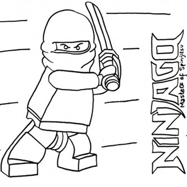 Coloring Pages of LEGO Ninjago title=