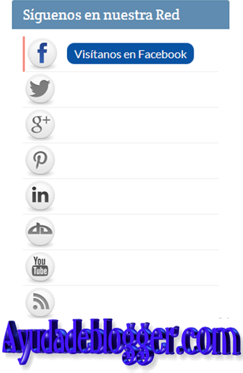Como añadir un widget de redes sociales
