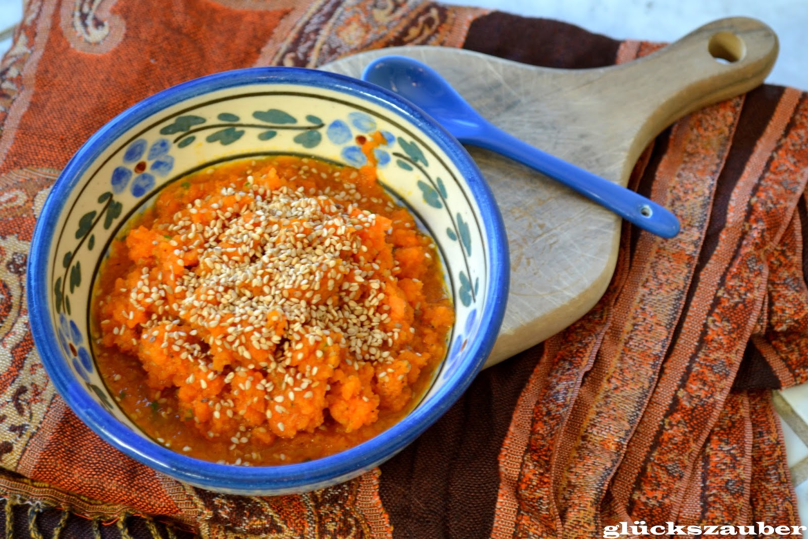 glückszauber : Karotten-Sesam-Aufstrich