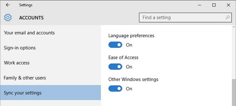 Windows 10 Sync Settings windows-10-sync-settings