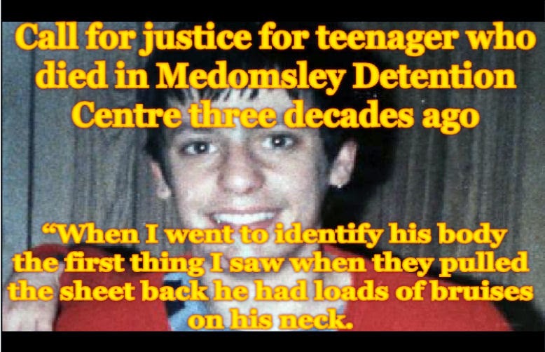 Call for justice for teenager who died in Medomsley Detention Centre three decades ago