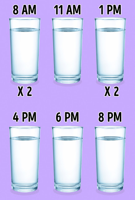 Minumlah setidaknya 2 liter air setiap hari.
