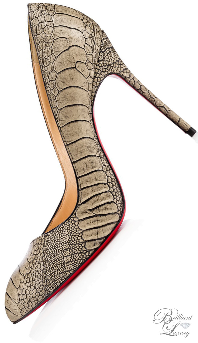 Brilliant Luxury by Emmy DE ♦ Christian Louboutin 'Corneille Ostrich'