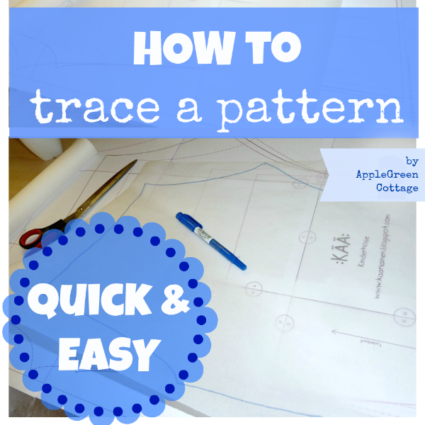 How to To Trace A Sewing Pattern From A Template