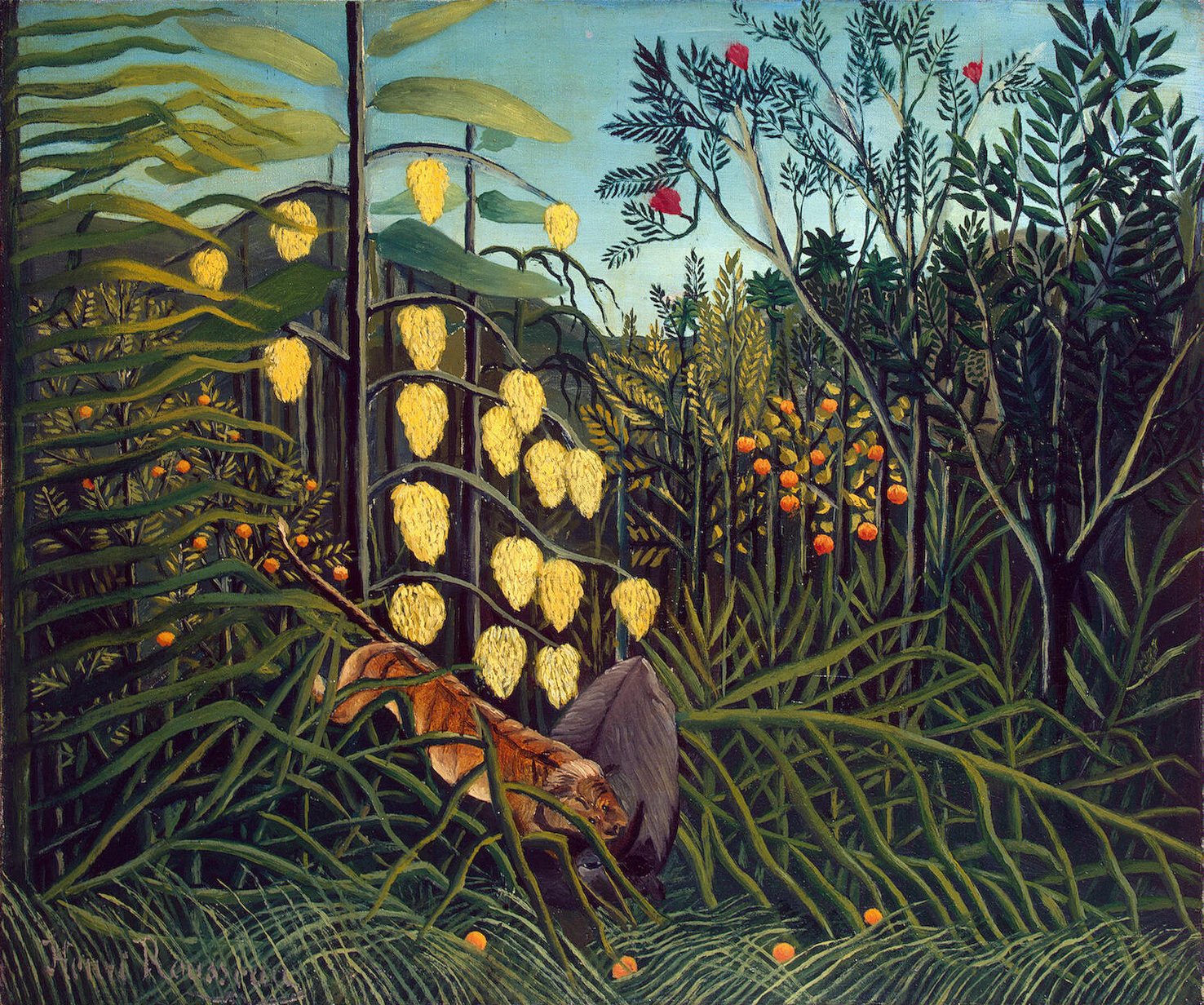 Henri Rousseau e seus sonhos pintado em tela