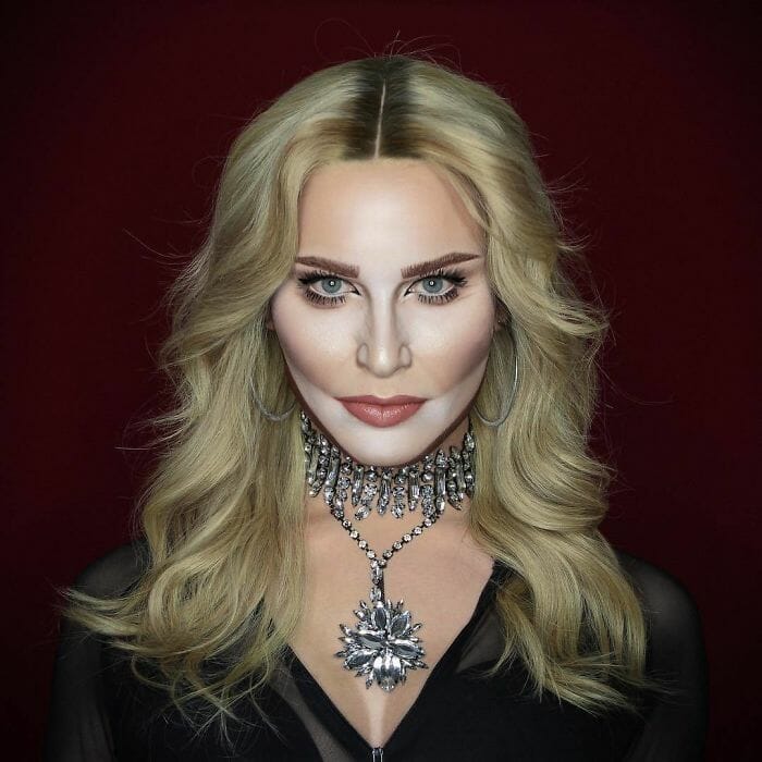 Só com maquiagem, drag queen se transforma em qualquer celebridade Só com maquiagem, drag queen se transforma em qualquer celebridade