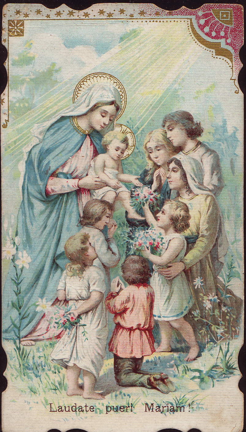 Holy Cards for Children Blessed Mother