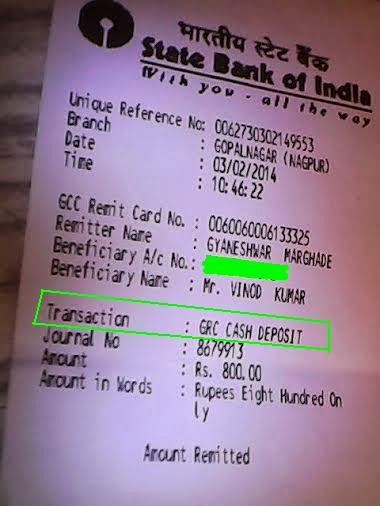 Sbi Green Remit Card Application Form Pdf