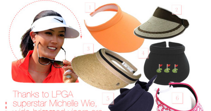 girls golf visor