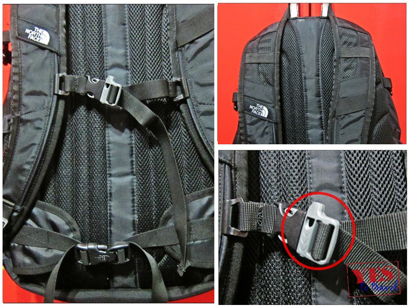 north face backpack with whistle