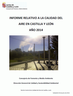Calidad Aire Castilla León: Informe Anual 2014