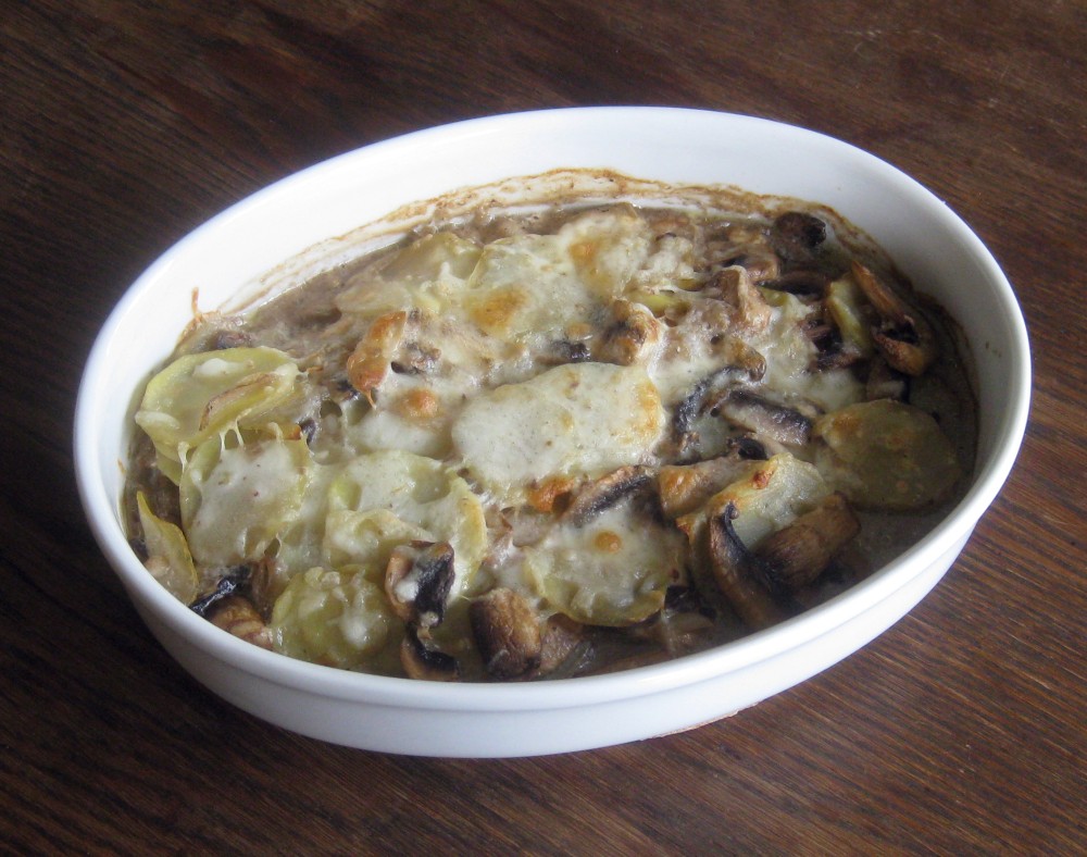 Barbaras Spielwiese: Champignon-Kartoffel-Gratin