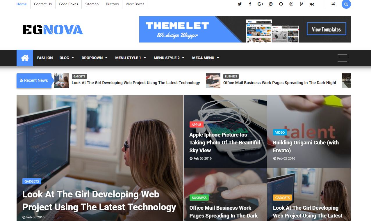 Top 5 Responsive Blogger Template Free Download 2021 Tech Craft Blog 