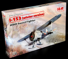 In-Boxed: 1/32nd scale I-153 (winter version) WWII Soviet Fighter from ICM