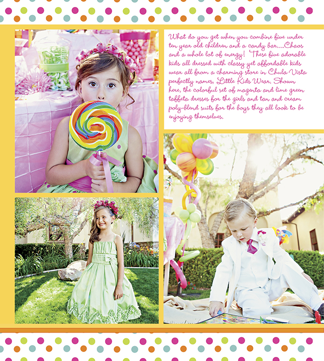 San Diego Style Weddings Kids in CandylandPhoto Feature
