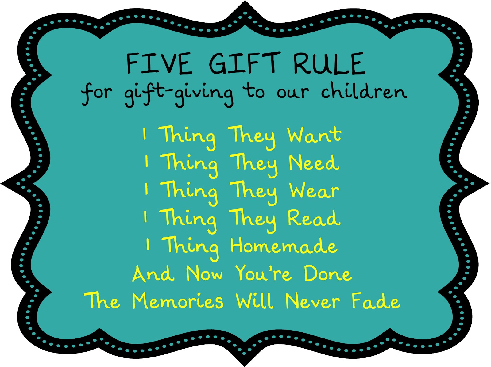 Birthing Me The Five Gift Rule