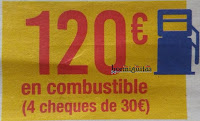 Cheque combustible 120€ Carrefour Cheque combustible 120€ Carrefour