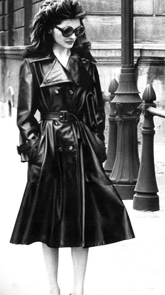 Leather Coat Daydreams: Linda Morand channeling Jackie O for Vogue ...