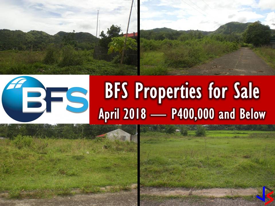 Looking for a real estate properties to purchase or for your investment? The following are properties for sale from Bahay Financing Services (BFS Homes. Many of these are bankruptcy house. All properties are below P1 million. You can find foreclosure homes on the list as well as affordable living homes for your family.