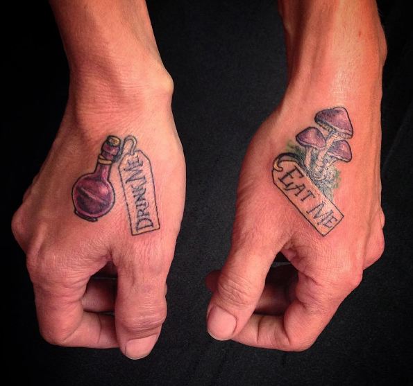 Alice In Wonderland Tattoos Alice In Wonderland Tattoos