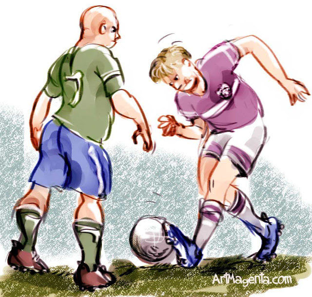 Soccer football defender by ArtMagenta