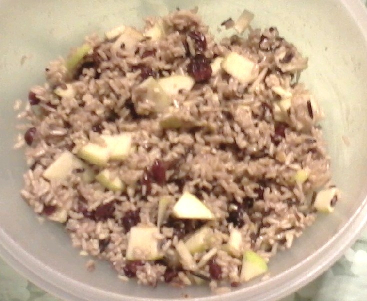 LIVE...LAUGH...LOVE...=) Wild Rice with Cranberries and Apples